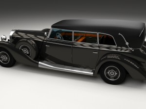 mercedes 770k grosser staff car hdri 3D 모델