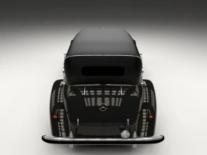 mercedes 770k grosser staff car hdri 3D Model