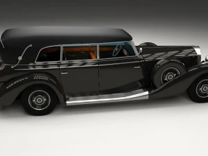 mercedes 770k grosser staff car hdri 3D Model