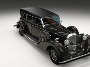 mercedes 770k grosser staff car hdri 3D 모델