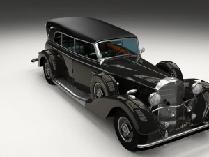 mercedes 770k grosser staff car hdri 3D Model