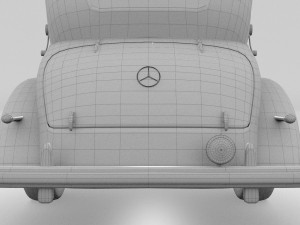 mercedes 770k grosser staff car hdri 3D 모델