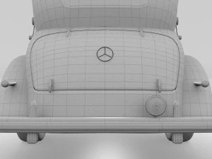 mercedes 770k grosser staff car hdri 3D Model