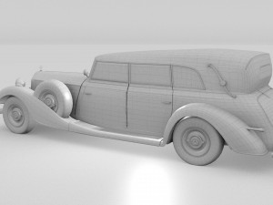 mercedes 770k grosser staff car hdri 3D 모델