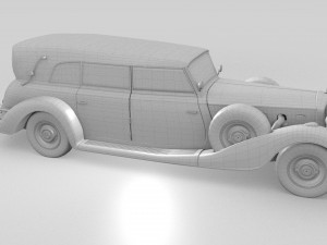 mercedes 770k grosser staff car hdri 3D 모델