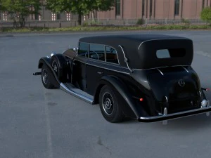 mercedes 770k grosser staff car hdri 3D Model