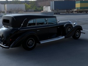 mercedes 770k grosser staff car hdri 3D 모델