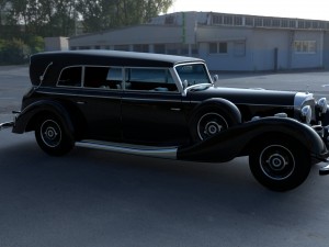 mercedes 770k grosser staff car hdri 3D 모델