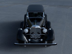 mercedes 770k grosser staff car hdri 3D 모델