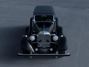 mercedes 770k grosser staff car hdri 3D Model