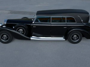 mercedes 770k grosser staff car hdri 3D Model