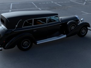 mercedes 770k grosser staff car hdri 3D 모델