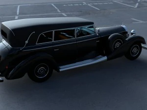mercedes 770k grosser staff car hdri 3D Model