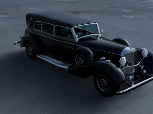 mercedes 770k grosser staff car hdri 3D 모델