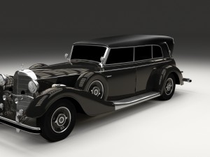 mercedes 770 staff car hdri 3D Model