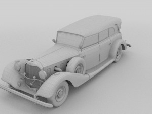 mercedes 770 staff car hdri 3D Model