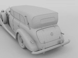 mercedes 770 staff car hdri 3D Model