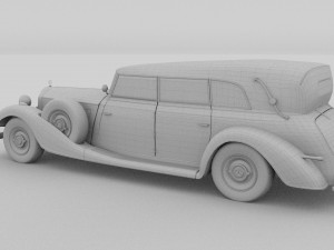 mercedes 770 staff car hdri 3D Model