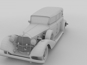 mercedes 770 staff car hdri 3D Model