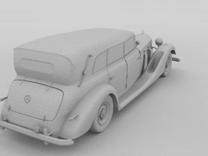 mercedes 770 staff car hdri 3D Model