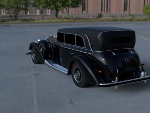 mercedes 770 staff car hdri 3D Model