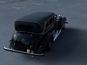 mercedes 770 staff car hdri 3D Model