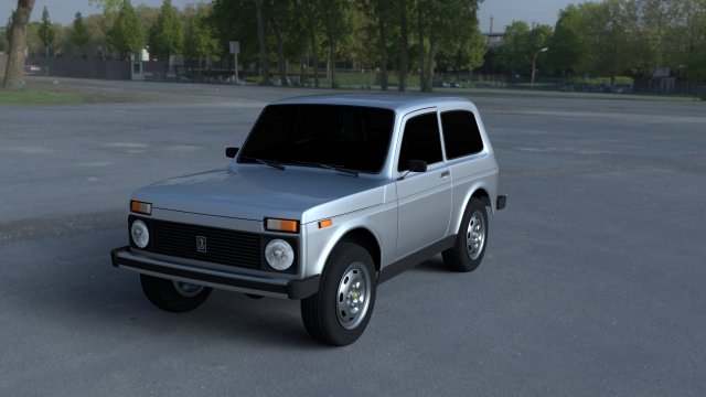 lada niva hdri 3D Model .c4d .max .obj .3ds .fbx .stl .blend 