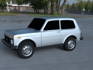 lada niva hdri 3D Model