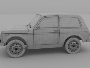 lada niva hdri 3D Model
