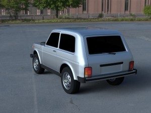 lada niva hdri 3D Model