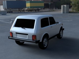 lada niva hdri 3D Model