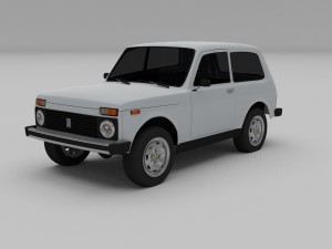 lada niva hdri 3D Model