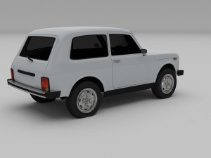 lada niva hdri 3D Model