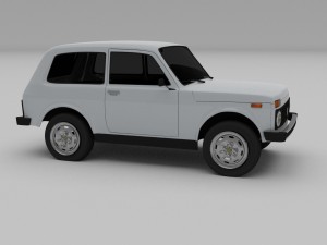 lada niva hdri 3D Model