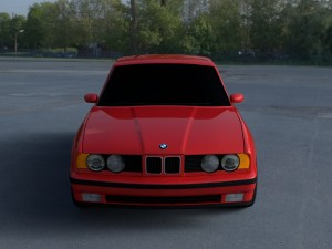 bmw 5 series e34 hdri 3D Model