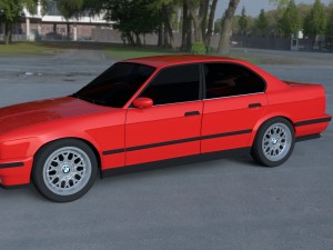 bmw 5 series e34 hdri 3Dモデル