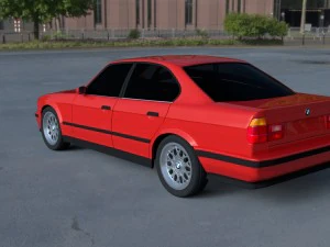 bmw serie 5 e34 hdri Modello 3D