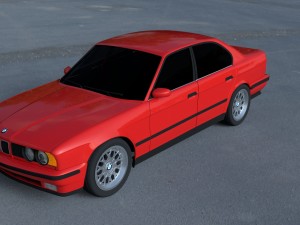 bmw 5 series e34 hdri 3Dモデル