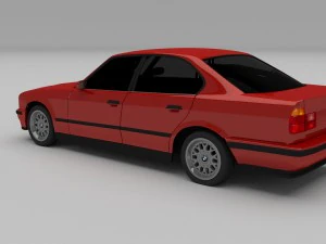 bmw serie 5 e34 hdri Modello 3D
