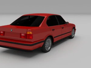 bmw serie 5 e34 hdri Modello 3D