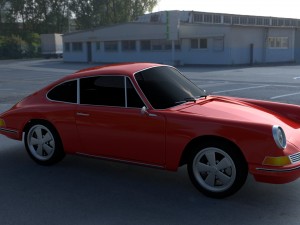 1965 porsche 911 hdri 3D Модель