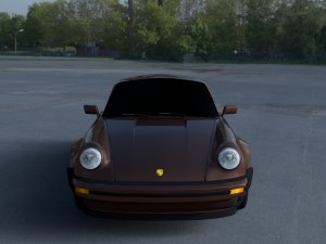 porsche 911 930 hdri 3D Модель