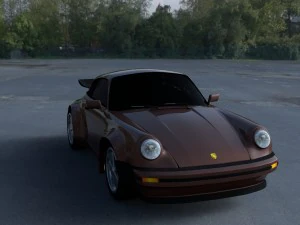 porsche 911 930 hdri 3D Model