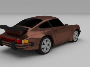 porsche 911 930 hdri 3D Model