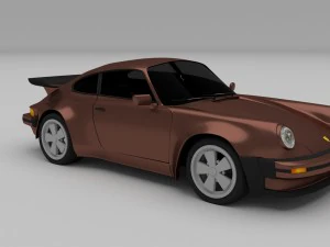 porsche 911 930 hdri 3D Model