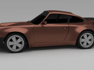 porsche 911 930 hdri 3D Model