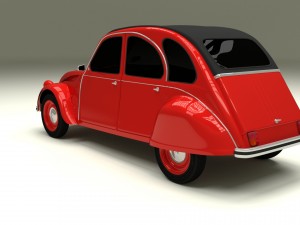 citroen 2cv hdri 3D 模型