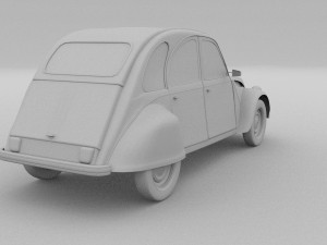 citroen 2cv hdri 3D 模型