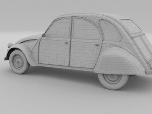 citroen 2cv hdri 3D 模型
