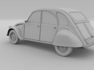citroen 2cv hdri 3D 模型